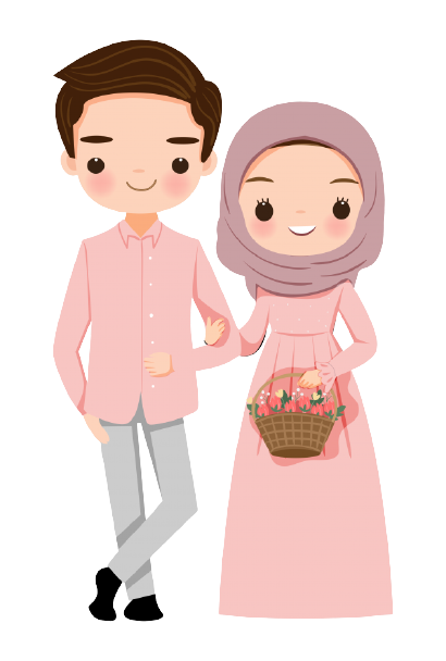 Cute-muslim-couple-with-flower-on-transparent-background-PNG-removebg-preview